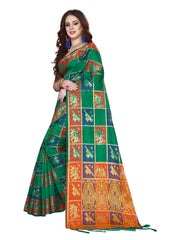 Generic Women's Kanjivaram Silk Saree with Blouse