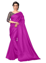 Generic Women's Zoya Silk Saree (Pink, 5-6 Mtrs)