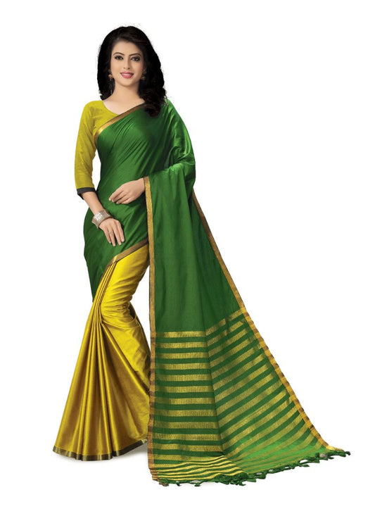 Generic Women's Handloom Cotton Soft Silk Saree