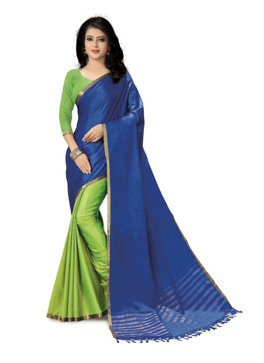 Generic Women's Handloom Cotton Soft Silk Saree