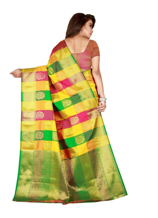 Generic Women's Banarasi silk Saree with Blouse