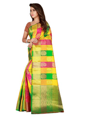 Generic Women's Banarasi silk Saree with Blouse