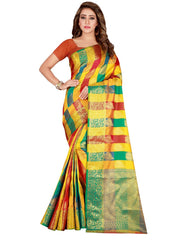 Generic Women's Banarasi silk Saree with Blouse