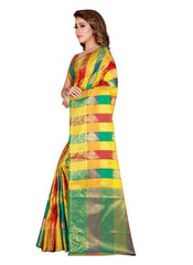 Generic Women's Banarasi silk Saree with Blouse