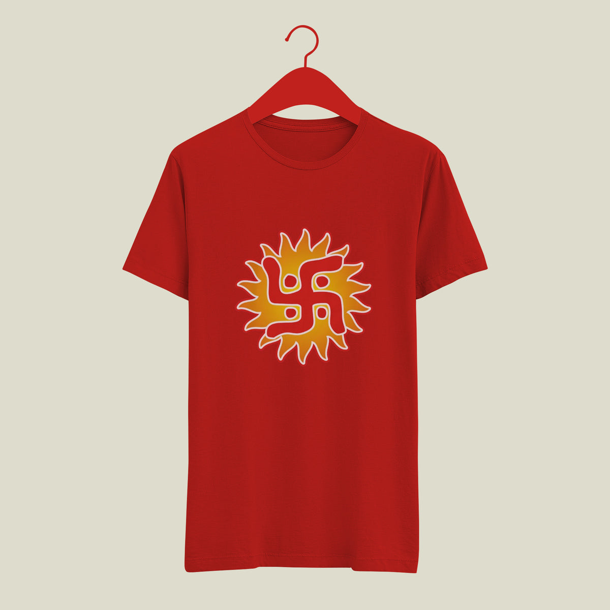 Swastik printed design T-shirt | Religion, Ganesh pooja, Religious T-shirt