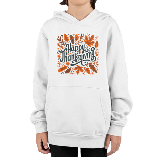 Thankful Tots Hoodies || Happy Thanksgiving  Day Printed Design Hoodie For Kids