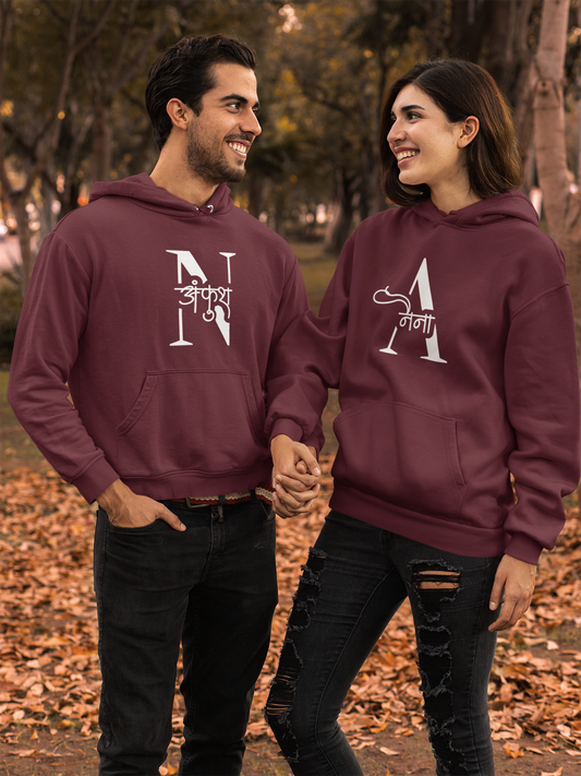 Cozy Together Couple Hoodies for Every Occasion Printed and customized Designs ||Together in Style Couple Hoodies Collection