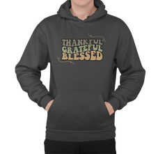 Thankful Grateful Blessed Threads Men's Thanksgiving Hoodies|| Men's Hoodies Collection