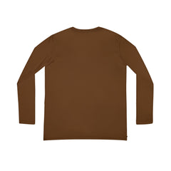 Women's Long Sleeve Brown V-neck Shirt (AOP)