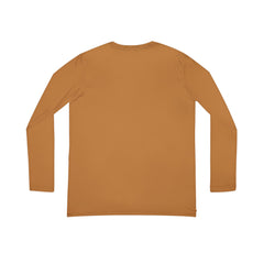 Women's Long Sleeve Tan V-neck Shirt (AOP)