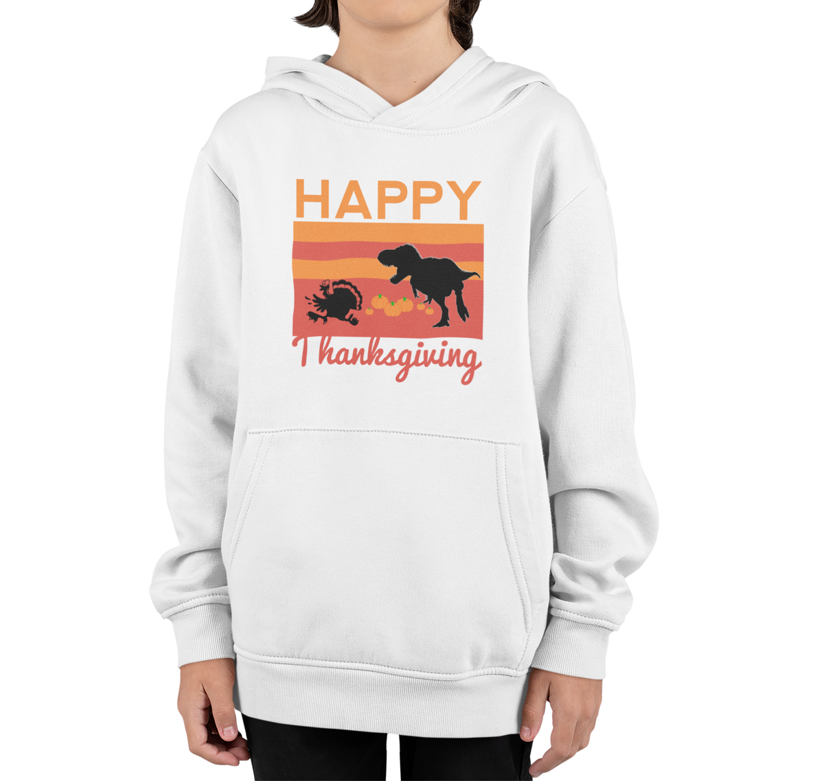 Turkey Time Hoodies for Tots || Happy Thanksgiving  Day Printed Design Hoodie For Kids