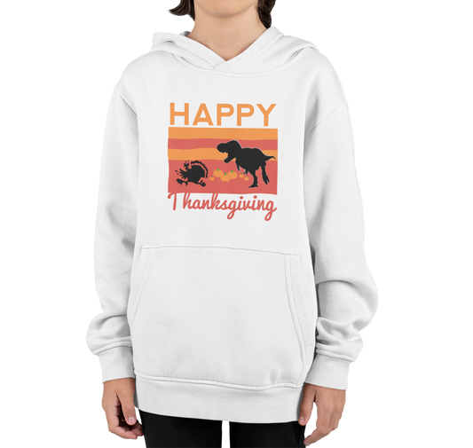 Turkey Time Hoodies for Tots || Happy Thanksgiving  Day Printed Design Hoodie For Kids