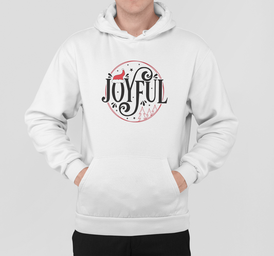 Joyful  Hoodie || Christmas  Hoodies Designs || Casual Comfort, Cool Cotton Vibes, Christmas hoodies