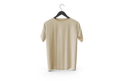 Summer Comfort Beige color  Plain T-Shirts |Casual Comfort, Cool Cotton Vibes, T-Shirts collection