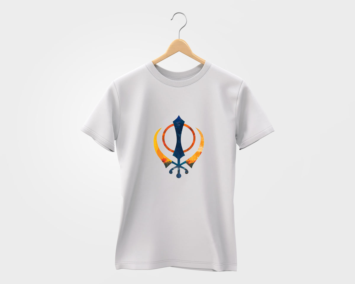 Ek Onkar Khanda Classic T-Shirt | Satnam Shri Waheguru Sikh Religion Design Printed Tshirt