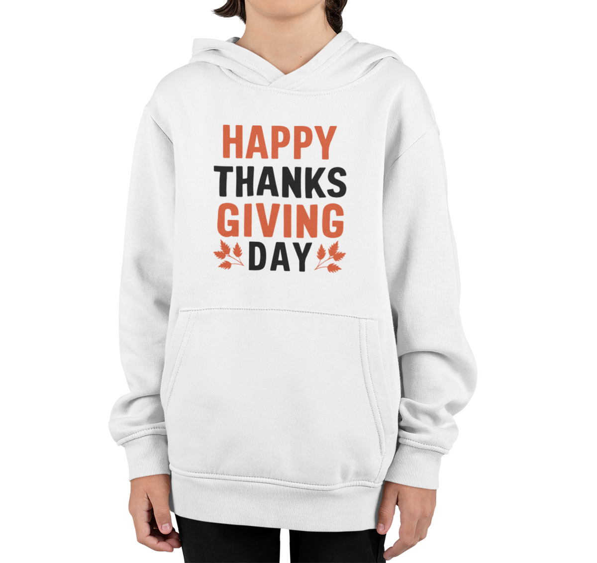 Thankful Tots Hoodies || Happy Thanksgiving  Day Printed Design Hoodie For Kids