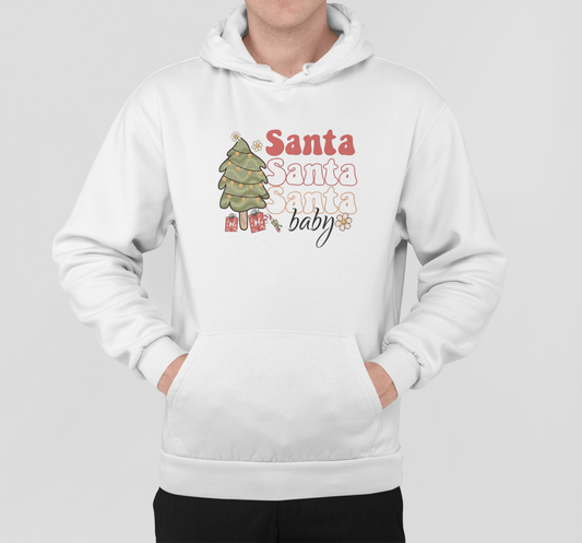 Santa’s Cozy Cabin Hoodie || Christmas  Hoodies Designs || Casual Comfort, Cool Cotton Vibes, Christmas hoodies