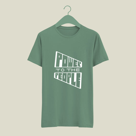 Summer Adventure T-Shirts For men |Power to the people printed design |Casual Comfort, Cool Cotton Vibes, T-Shirts