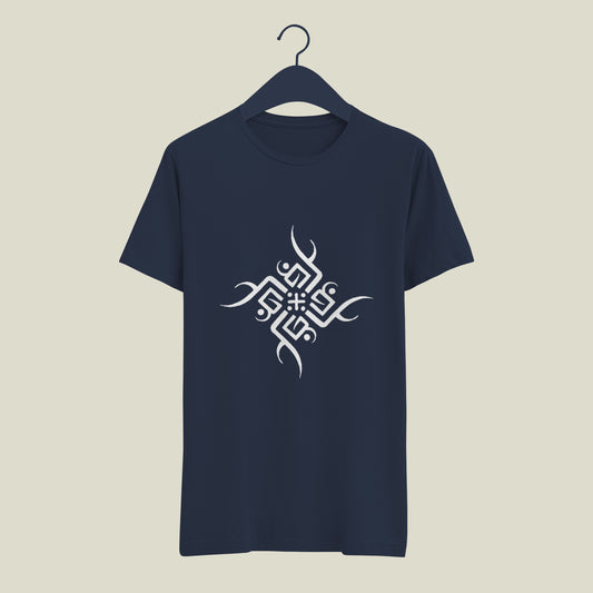 Beautiful Patch Printed Designed Tshirt | Traditional Symbolic Indian Culture Patch Designed Tshirt