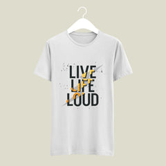 Summer Adventure T-Shirts For men | Live Life Loud  printed design |Casual Comfort, Cool Cotton Vibes, T-Shirts