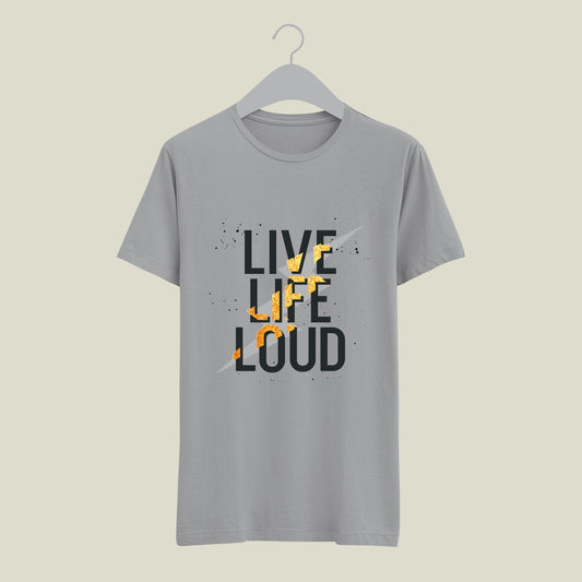 Summer Adventure T-Shirts For men | Live Life Loud  printed design |Casual Comfort, Cool Cotton Vibes, T-Shirts