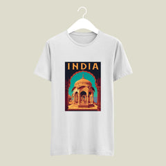 India Patch Design Printed T-shirt | Indian Culture, Traditional Culture, Bharat Culture Designs T-shirt