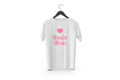 Bada Bhai Design Printed Tshirt | Raksha Bandhan Special Tshirt, Sibling Gift, Bharat World Market Special Designed Tshirt