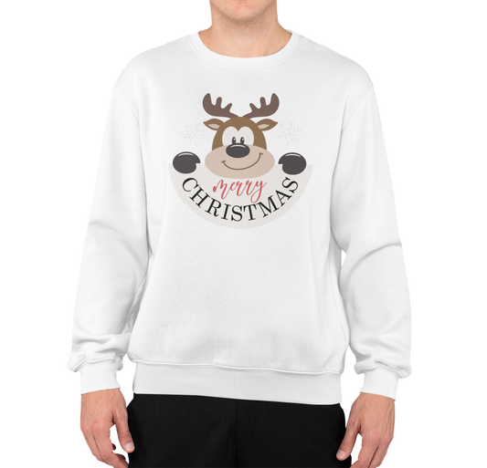 Santa & Stag Men’s Christmas Sweaters Printed Christmas design  || Ultimate Christmas Sweaters for Men