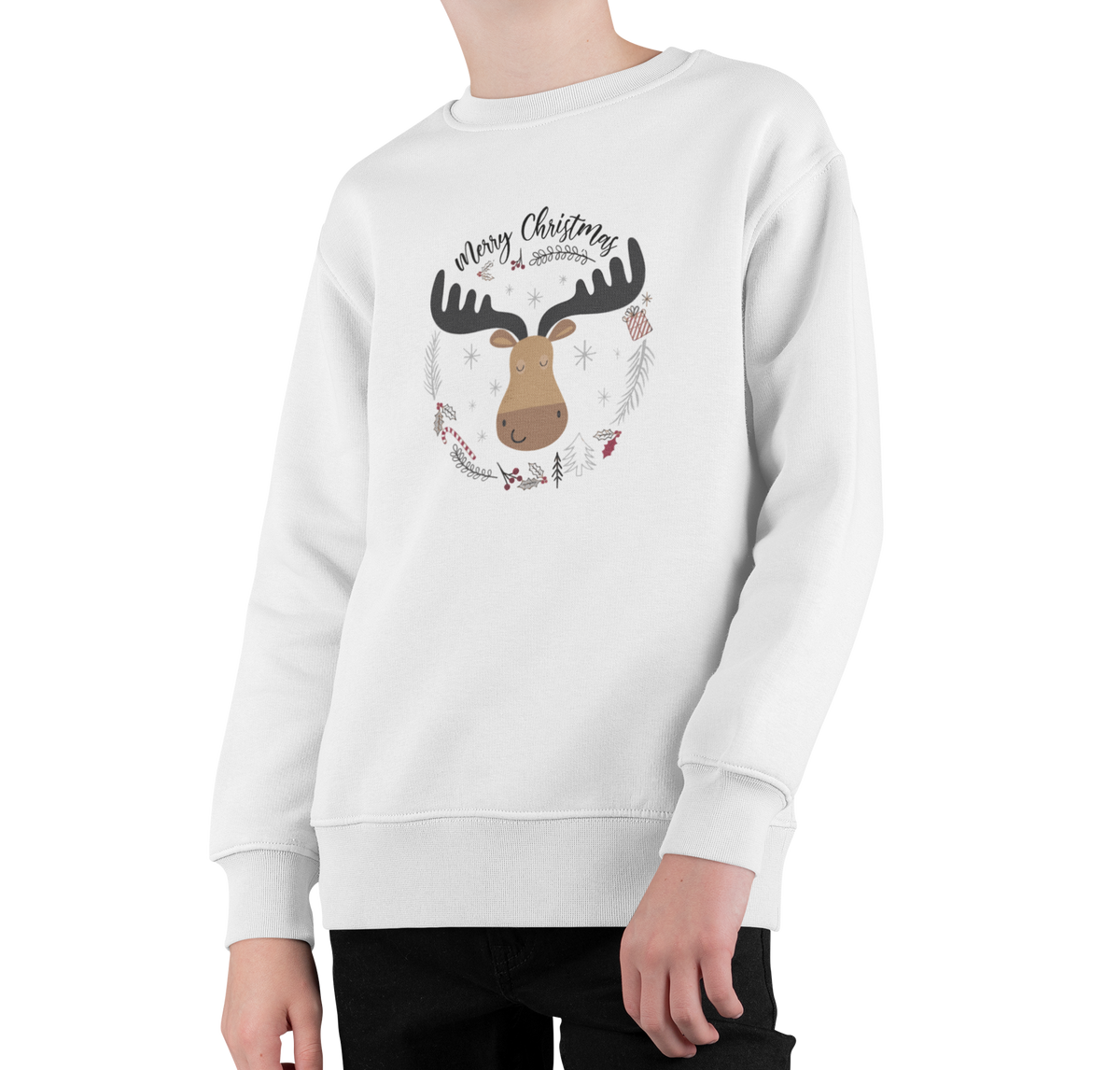 Sleigh Ride & Reindeer Delight Men’s Christmas Sweater  Printed Christmas design  || Ultimate Christmas Sweaters for Men