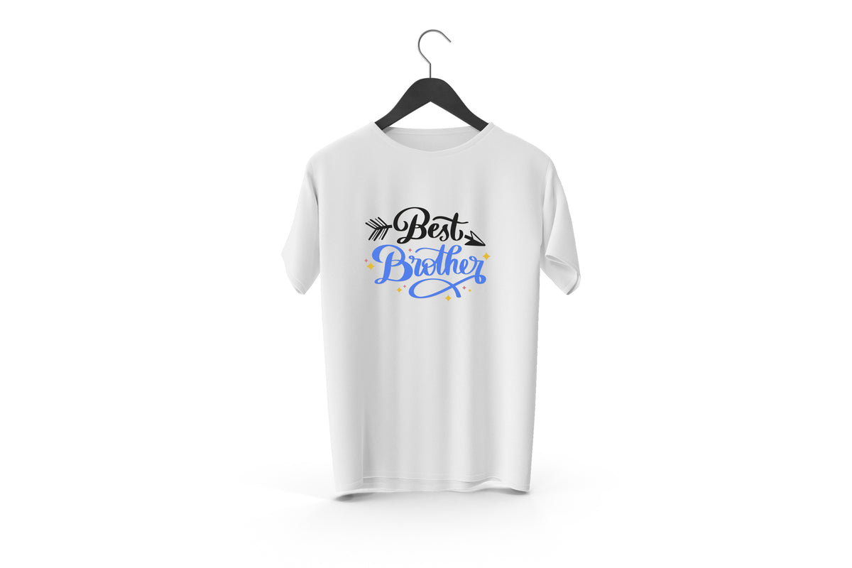 Best Brother Printed Design T-shirt | Raksha Bandhan Gift for Bhai,Raksha Bandana T-Shirt,Gift For Him on Raksha Bandhan