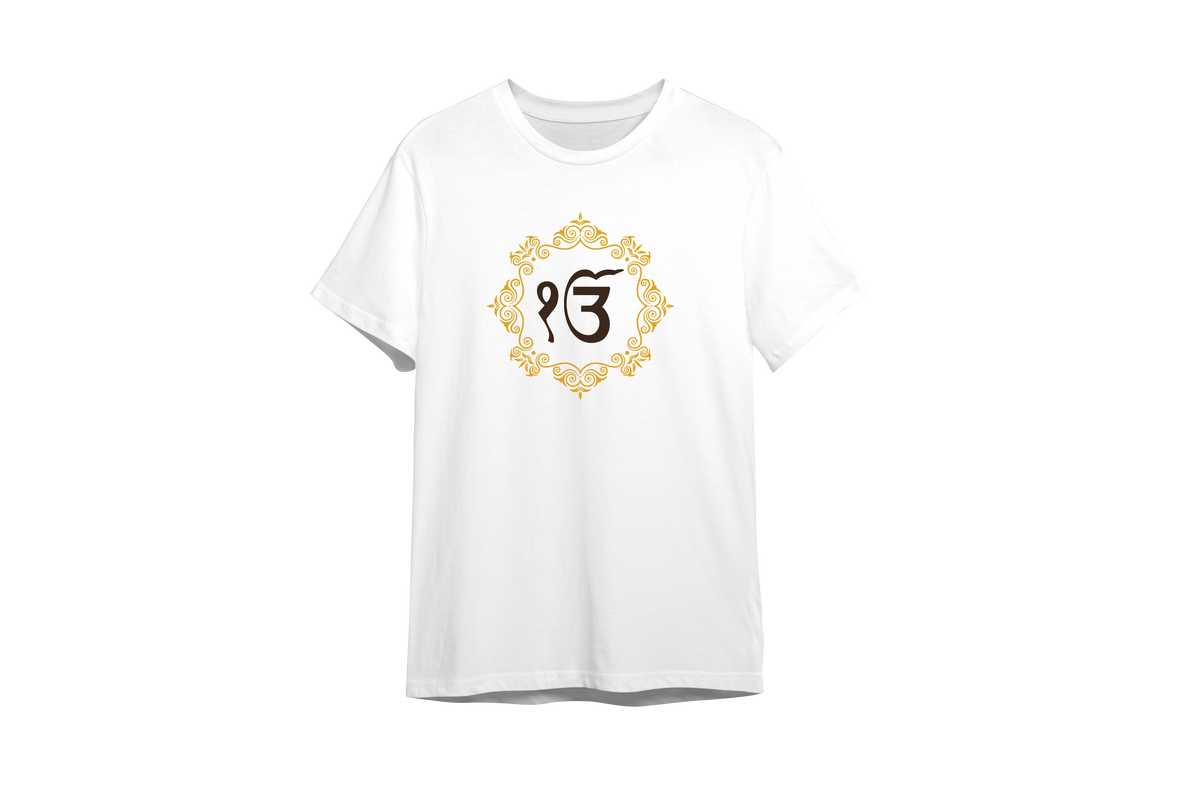 Ek Onkar Khanda Classic Printed  Design for Sikhs || Sikh Style Inspired T-shirts