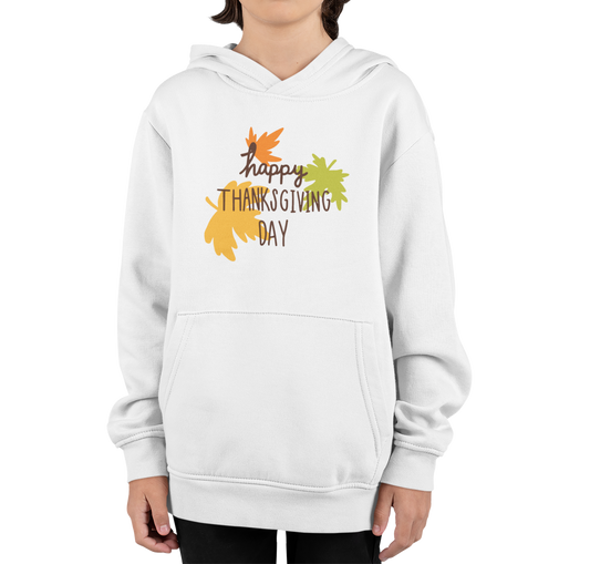 Grateful Kids' Hoodies || Happy Thanksgiving  Day Printed Design Hoodie For Kids