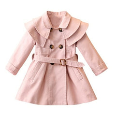 2021 Spring Autumn Girls Windbreaker Coat Jackets Baby Kids Flower