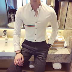 2021 Brand Clothing Male Spring High Quality Long Sleeve Shirts/men's