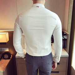 2021 Brand Clothing Male Spring High Quality Long Sleeve Shirts/men's