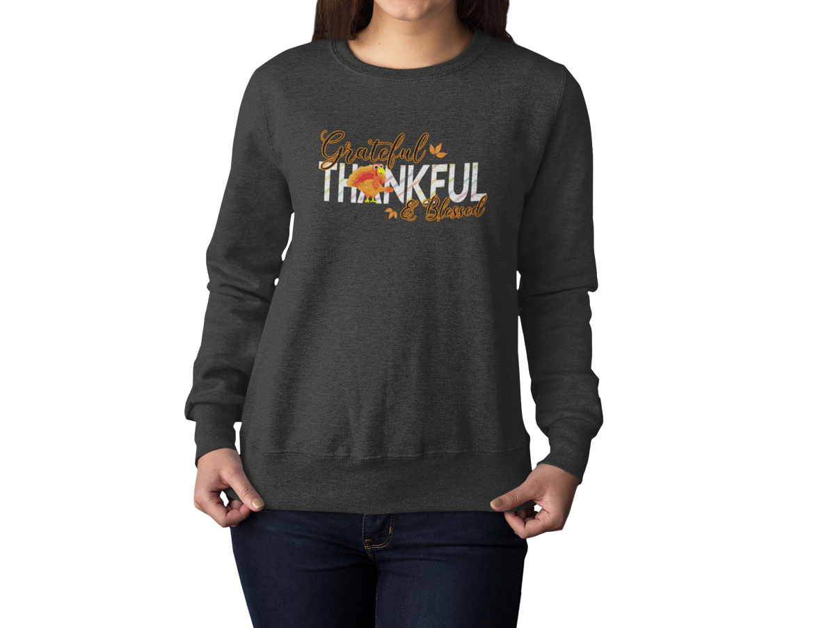 Thankful Vibes Women's Thanksgiving Sweatshirts || Women's Thanksgiving Sweatshirt Collection