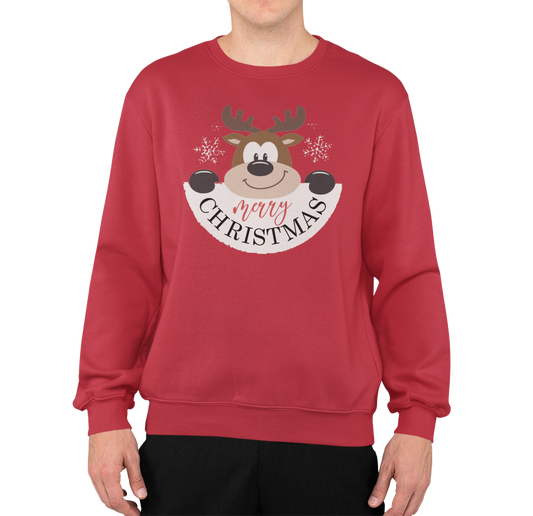 Santa & Stag Men’s Christmas Sweaters Printed Christmas design  || Ultimate Christmas Sweaters for Men