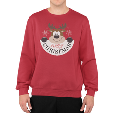 Santa & Stag Men’s Christmas Sweaters Printed Christmas design  || Ultimate Christmas Sweaters for Men