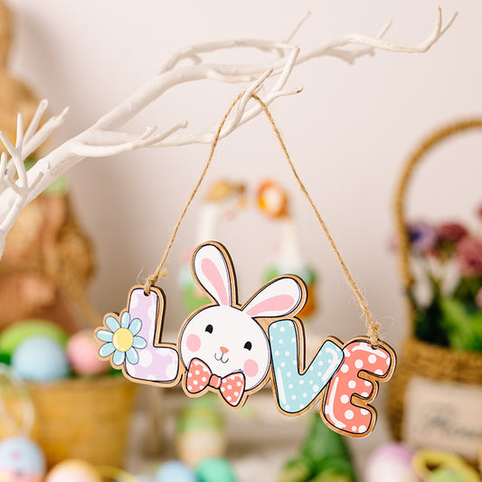 Easter Letter Wooden Hanging Widget