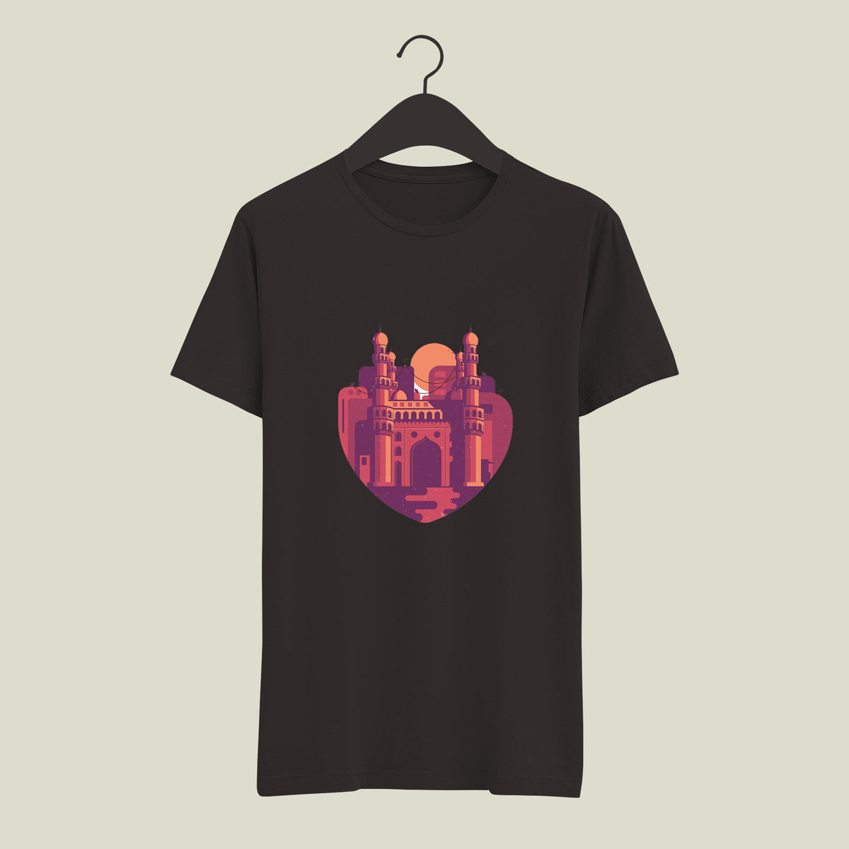 Hyderabad Lover Place Char Miner Design Printed Tshirt | Indian Culture, Hyderabad lover Tshirt