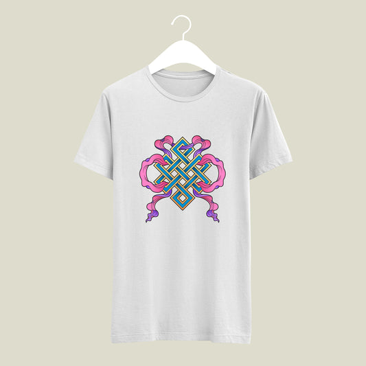 Beautiful Patch Design Tshirt | Summer Cared Cotton Material Printed Tshirt