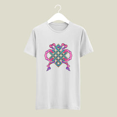 Beautiful Patch Design Tshirt | Summer Cared Cotton Material Printed Tshirt