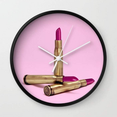 LIPSTICK BULLET Wall clock