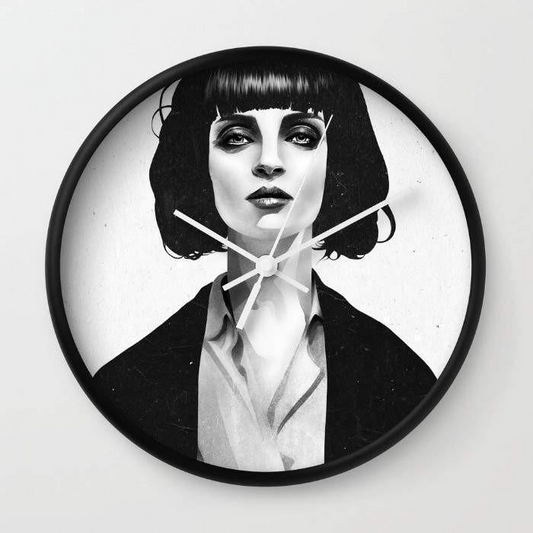 Mrs Mia Wallace Wall clock