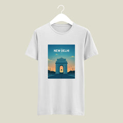 Delhi India Gate Traditional Image Printed Tshirt | India Gate Art, Delhi Lovers, Delhi People Traditional Printed Tshirt