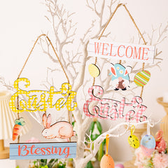 Easter Wooden Hanging Widget