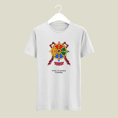 Wheel of Dharma Knowledge Printed Designed Tshirt | Indian Culture Hardcore Fan Tshirt