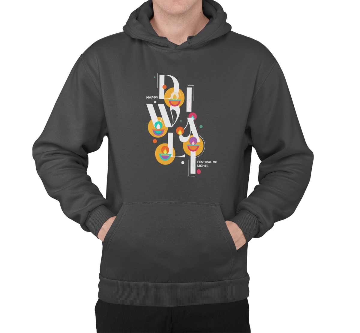 Cultural Comfort Diwali Men's Hoodies || Festive Fusion Diwali Inspired Men's Hoodies