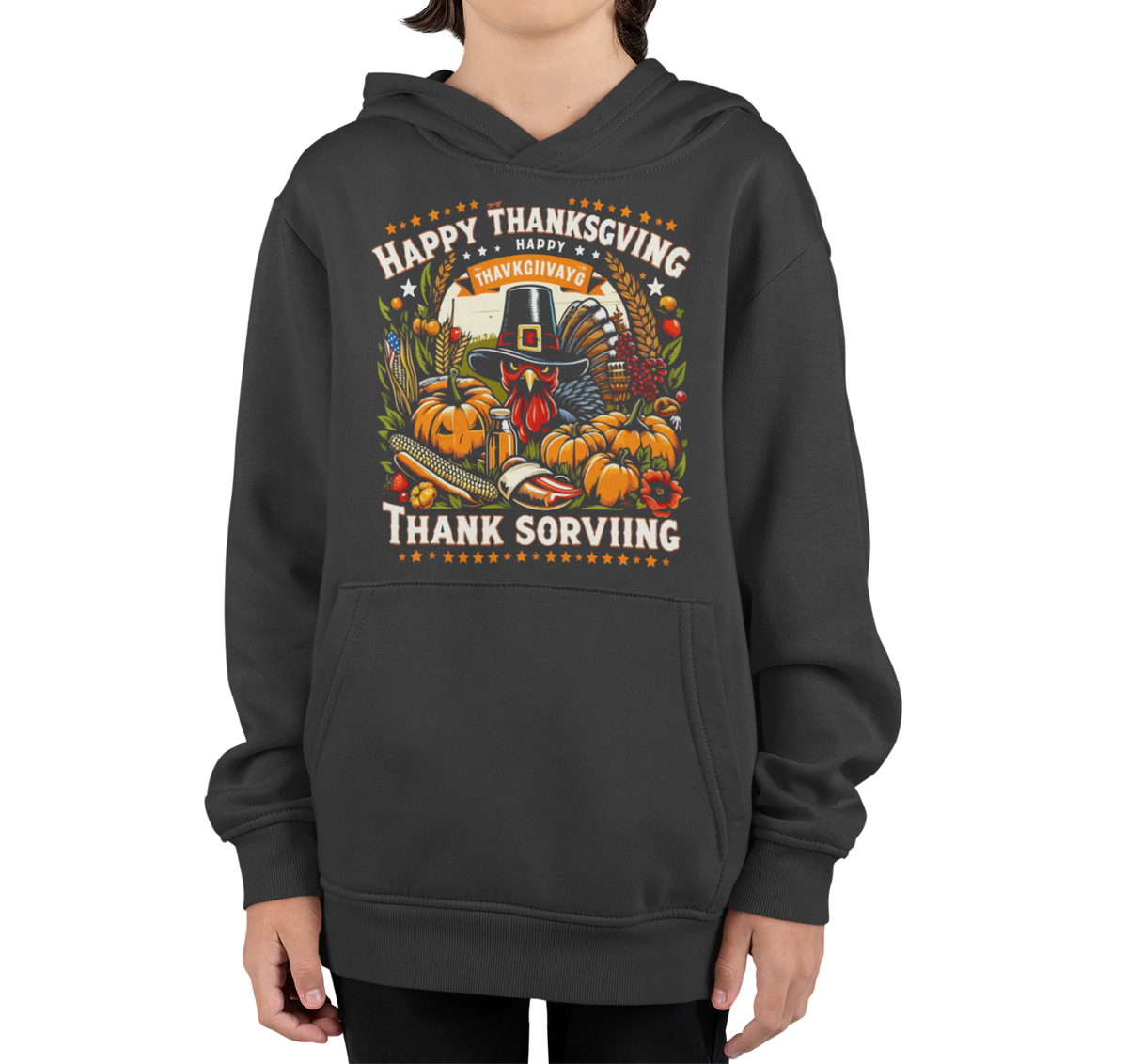 Pumpkin Patch Hoodies|| Happy Thanksgiving  Day Printed Design Hoodie For Kids