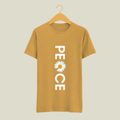 Women Summer Cotton T-shirts | PEACE Printed Design | Casual, College, Cotton T-shirts